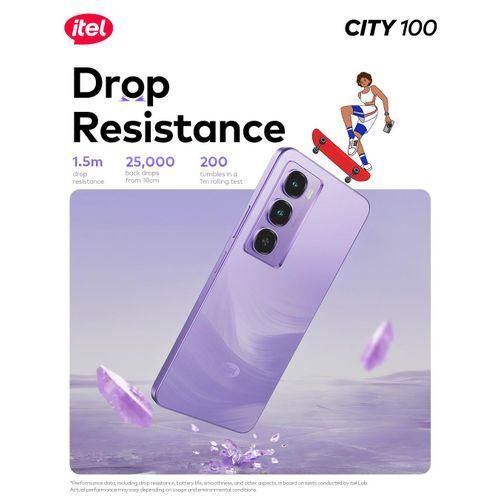 itel City 100 Slim Design 5200mAh 256/4 gb Drop Resistant