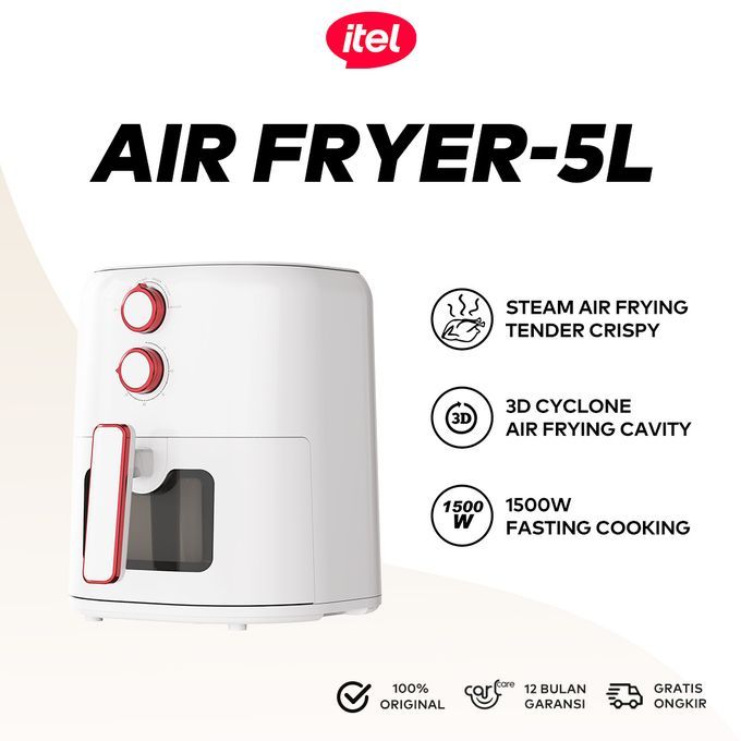 itel vip 5L Temperature Control Oil-free Air Fryer (IAF-001) Airfryer