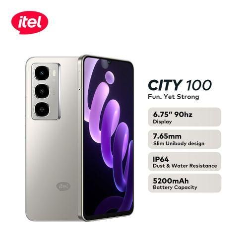 itel City 100 Slim Design 5200mAh 256/4 gb Drop Resistant