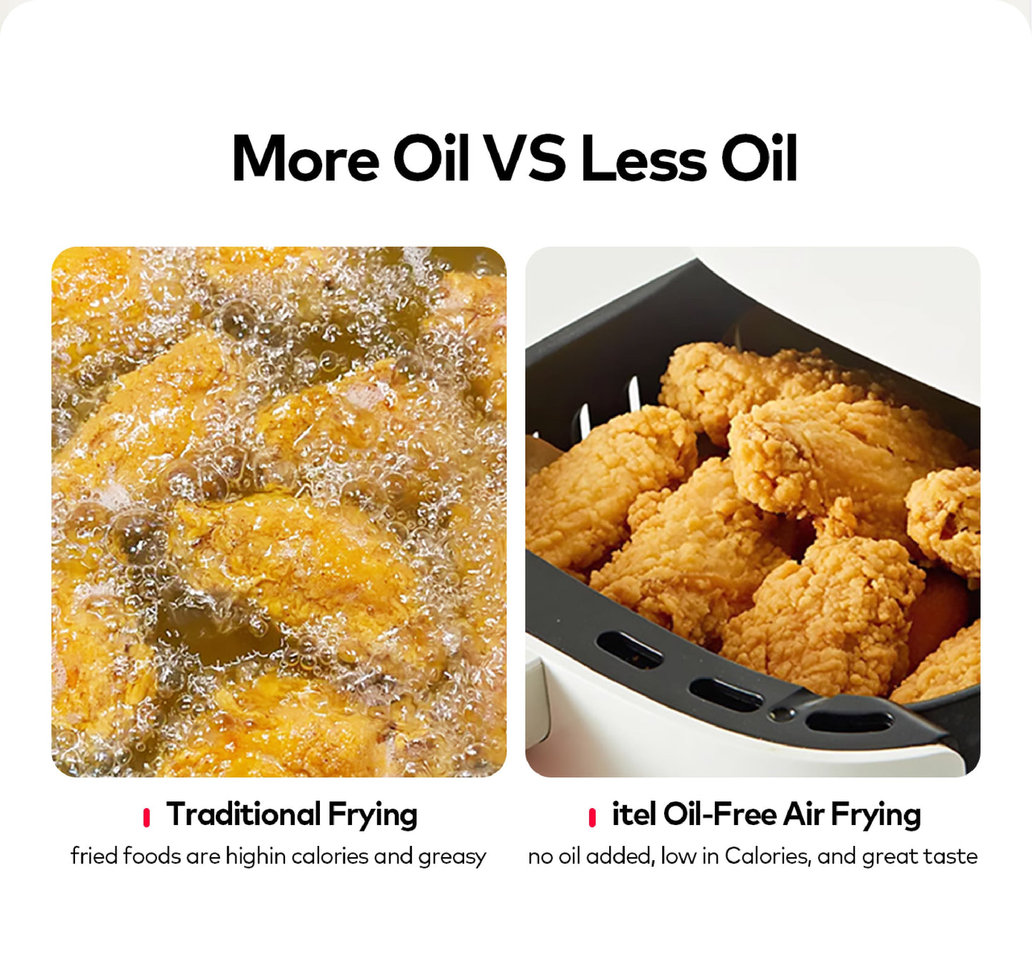 itel vip 5L Temperature Control Oil-free Air Fryer (IAF-001) Airfryer