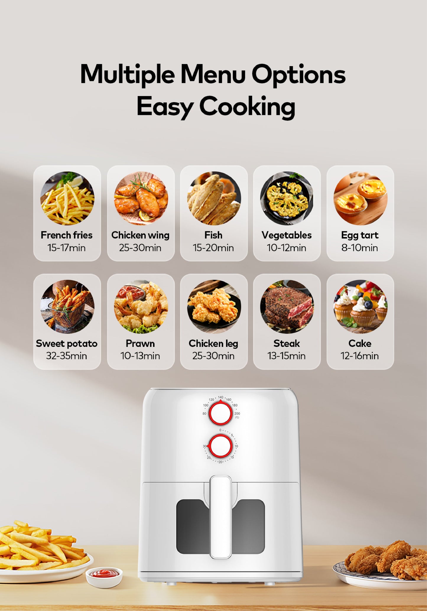 itel vip 5L Temperature Control Oil-free Air Fryer (IAF-001) Airfryer