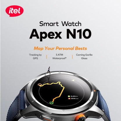 itel Apex N10 Smartwatch 1.43'' Amoled Digital