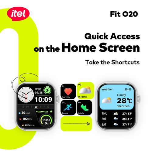 itel SmartWatch Fit O20 2.04" HD Display IP68 AI-Powered New