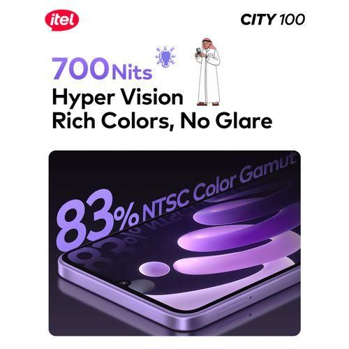 itel City 100 Slim Design 5200mAh 256/4 gb Drop Resistant
