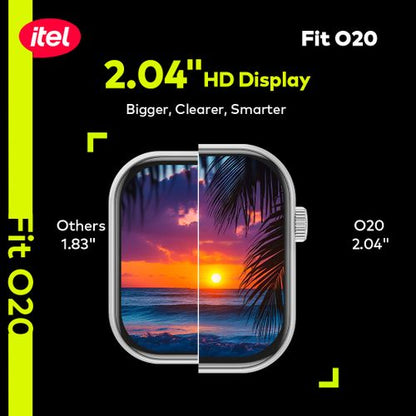 itel SmartWatch Fit O20 2.04" HD Display IP68 AI-Powered New
