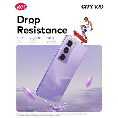 itel City 100 Slim Design 5200mAh 256/4 gb Drop Resistant