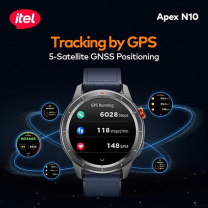 itel Apex N10 Smartwatch 1.43'' Amoled Digital