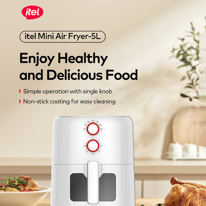 itel vip 5L Temperature Control Oil-free Air Fryer (IAF-001) Airfryer