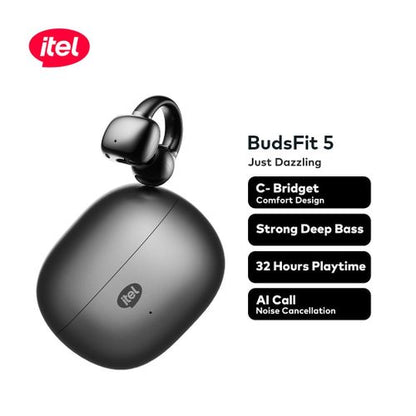 itel BudsFit 5 Earbud C-Bridge Design AI NC